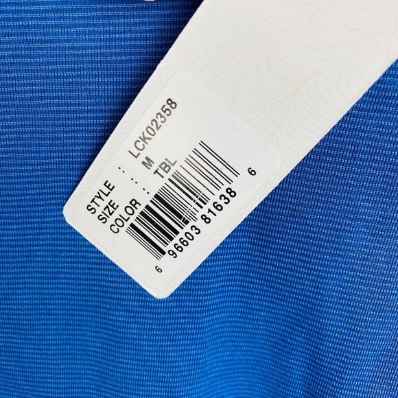 Cutter & Buck CB Dry Tec Womens Medium M Blue Polo Shirt Shell Rotella New - Picture 7 of 12